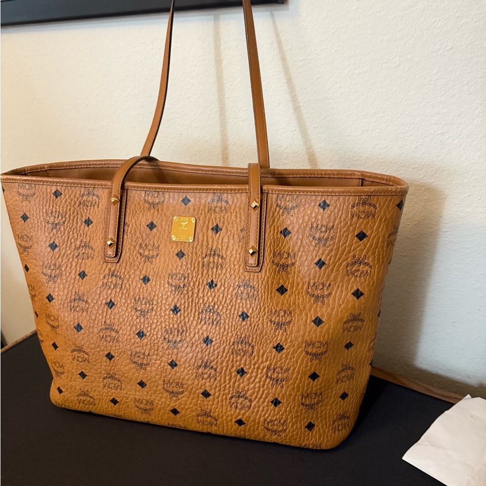 MCM Cognac Visetos Tote Pristine EXCELLENT CONDITION
